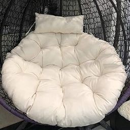 PRANYAX Round Cushion for Swing Chair for Outdoor, Indoor Hammock, Balcony, Garden, Patio Swing Hammock Pillow(Off White)-image-70