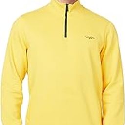 High Neck Full Sleeve Yellow Sweatshirt for Men-image-54