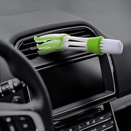 ST2-Car Brush Multi Function Cleaning Brush for Car Air/Ac Vent - 2 Microfiber Sleeves Blinds Cleaner Tools for Keyboard Window Leaves Blinds Shutter.-image-60