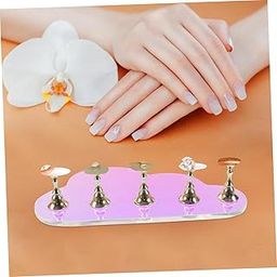 Rubyface Nail Stand, Nail Holder for Display Painting Nails, Acrylic Magnetic Practice Nail Stand Set, Fake Nail Holder for Press On Nails for Homes and Salons Nail Display for Home Salon-image-97