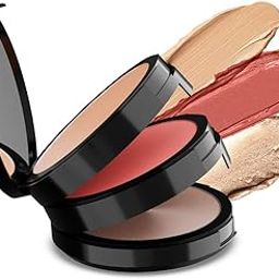 Staze 9to9 Triple Treat Stacked Face Palette 01 Main Character | Blush, Concealer & Highlighter | 3-in-1 Makeup Kit for All Skin Types, Travel-Friendly-16