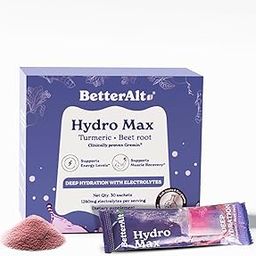 BetterAlt Hydromax Fast Hydration Electrolyte Powder Packets, Sour Candy, Hydration Drink with Quick Absorbstion, 30 Single-Serving Powder Packets-27
