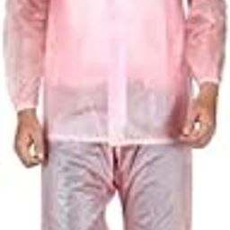 Protective Raincoat with Hood, Disposable, Breathable, Size Free_12237-1 (XS,Darkpink)-image-116