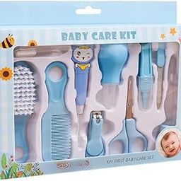 JASHKI ENTERPRISE Children Care Kit Child Grooming Kit for Newborns & Infants with Ear Pick Light, Comb, Nail Clipper, Nasal Aspirator, Food Feeder All-in-One Child Shower Nursery (Multicolor) (10 Pcs)-image-47
