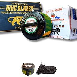 BIKEBLAZER Semi-Automatic Bike Body Cover Compatible for All Royal Enfield Bike Models | Heavy Duty Device | Water Resistant | UV Safe | 100% Dust Proof | Anti-Theft & Scratch Proof Covers AK-image-32