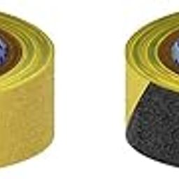 VCR Anti Skid/Anti Slip Tape - Black & Yellow - 5 Meters in Length - 24mm / 01" Width - 2 Rolls Per Pack for Slippery Floors, Waterproof Adhesive for Bathroom Floor, Stairs, Easy To Apply-image-52