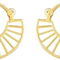 925 Silver Golden Endearing Love Earrings | Hoops to Gift Women & Girls | With Certificate of Authenticity and 925 Stamp | 6 Months Warranty-20