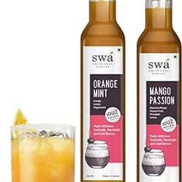 Swa Artisanal Syrups - Tequila Cocktail Mixer Combo, 100% Natural, Makes 24-30 Drinks - Pack of 2 Syrups (250ml x 2)-image-22