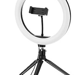 Amazon Basics LED Ring Light (10-inch) with Mini Stand, Hot Shoe Adapter and 3 Temperature Modes for YouTube, Photo-Shoot, Vlogging & More-18