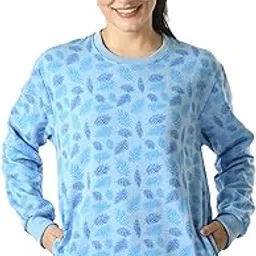 KAYU Women Fleece Warm Printed Full Sleeves Sweatshirts for Winter [Pack of 1]-picture-1