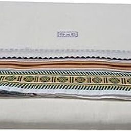 Ambika Stores COTTON Mens Panchakacham 9X5 Unbleached Cotton Dhoti + Towel set-image-70
