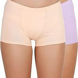 Women Self Design Lycra Mid Rise Boy Short Panties with Concealed Elastic Waistband (Pack of 2)-image-71