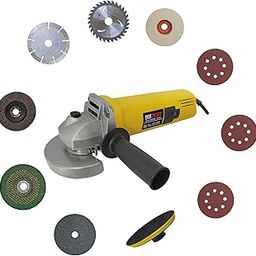 Inditrust WITH 3 MONTHS WARRANTY 950W 801 angle grinder machine with multiple type 10pc Wheel set for Grinding Machine Metal Polisher Metal And Stone Cutting,Sanding Polishing 100% Copper Winding-image-16