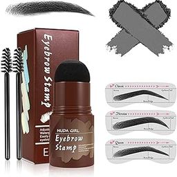 Lainey Eyebrow Stamp and Eyebrow Stencil Kit for Women/Girls | Long Lasting Brow Stamp Kit for Perfect Eyebrow Makeup | 3 Reusable Easy to Use Eye Brow Stencil Kit (Natural Black)-image-74