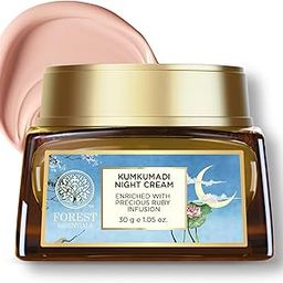 Forest Essentials Kumkumadi Night Cream | Nourishing Ayurvedic Cream To Lighten Pigmentation, Dark Spots & Blemishes | Ayurvedic Night Cream For Glowing Skin | Ideal for Normal, Dry, Oily & Combination Skin | For Women & Men | 30 g-11