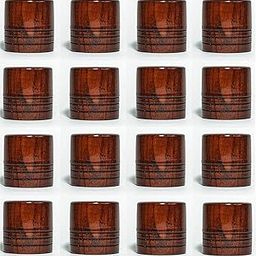 PARAS | Luxury Wooden Curtain End Cap (Teak), Curtain Bracket (Set of 16) Conceal for 25 mm/Rod 1 inch-picture-30