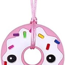 El Regalo Toddler 1 Pc Sensory Chew Necklace For Kids Adults- Silicone Anxiety Chewable Necklace For Autism Adhd Spd Pica And Oral Motor Chewing Needs (Donut Teether),Multicolor-image-2