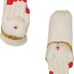 SRI YAGNAA - God Hands - Lord Vara Lakshmi Idol Hands - for Varalakshmi Pooja - Varalakshmi Idol Decoration (Fabric)-picture-14