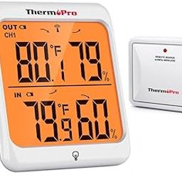 ThermoPro TP63A Waterproof Indoor Outdoor Thermometer Digital Wireless Hygrometer Humidity Gauge Temperature Monitor with Cold-Resistant Outdoor Temperature Thermometer, 200ft/60m Range-4