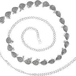Navratri Ethnic Silver Oxidised Traditional Adjustable Boho Waist Chain/Belly Chain/Kamarband For Women (B063S)-27