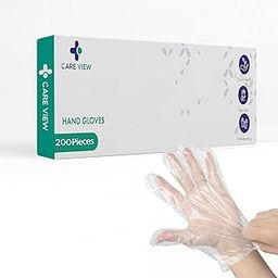 CARE VIEW Careview Hand Gloves | Pack of 200 | Transparent Gloves | Universal Size Gloves | For Gardening, Cleaning and Public Areas.-24