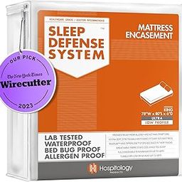 6 - 8 Deep , King 6 ULTRA LOW PROFILE : The Original Sleep Defense System - Waterproof / Bed Bug / Dust Mite Proof - PREMIUM Zippered Mattress Encasement & Hypoallergenic Protector - 78-Inch by 80-Inch, King - ULTRA-LOW PROFILE 6"-image-64