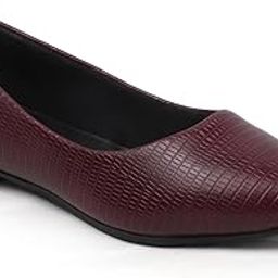 elle Women Textured Pointed-Toe Slip-On Flats-picture-22
