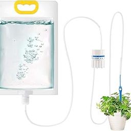 HASTHIP® Drip Irrigation Kit for Garden Home Office with 3500ml Water Bag and Slow Release Control Valve Switch, Adjustable Self-Watering Devices for Pots Plant-image-4