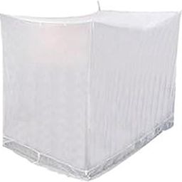 Ans Mosquito net for King Size Bed White Supersoft Net Fine Quality 7x7 ft Size Height 7 Ft Extra Long-11