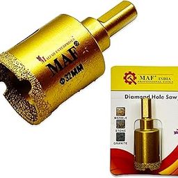 Malfah Diamond Holesaw Core Drill Bit for Concrete Granite Marble Ceramics Tiles Dry Wet Brazed Golden Tone Maf (32 MM)-image-62