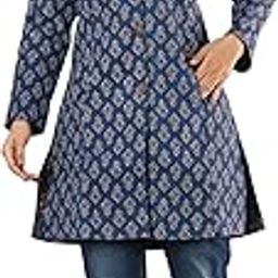 Cotton Printed Quilted Jacket For Women and Girls-picture-17
