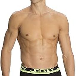 Men's Cotton Square Cut Brief (Pack of 1) (FP01_Black & Neon Yellow_X-Large_Black & Neon Yellow_XL)-image-12