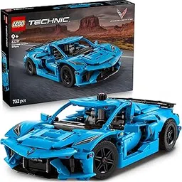 LEGO Technic Chevrolet Corvette Stingray Blue Car Model Kit 42217 Building Blocks Toys for 9+ Gift for Boys and Girls-image-63