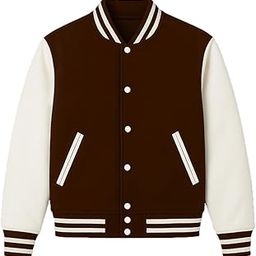 Cotton Blend Standard Length Long Sleeves Winter Wear Solid Varsity Jacket For Men and Women-image-27