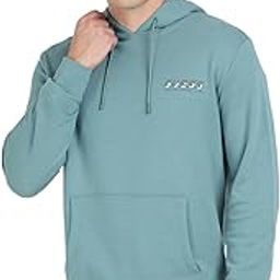 Green Cotton Blend Self-Design Hooded Neck Sweatshirt-image-100