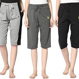 Regular Fit Women Capris(Pack of 3-MACK631900)-image-37