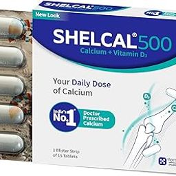 Torrent Shelcal 500 Calcium Tablets With Vitamin D3 For Healthy And Strong Bone, Joint & Muscles India's No.1 Doctor's Prescribed Calcium Supplement - 150 Tab-10