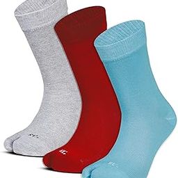 Women's Calf Length Plain Solid Thumb Cotton Socks (Pack of 3 Pairs)(Free Size)-image-84
