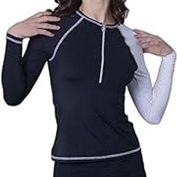 Womens Rash Guard Long Sleeve Padded Swim Set |Swimming Suit for Women-image-30