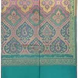 Women's Wool Blend Woven Shawl (vch18256, Blue, 40"*80" Inches)-image-37