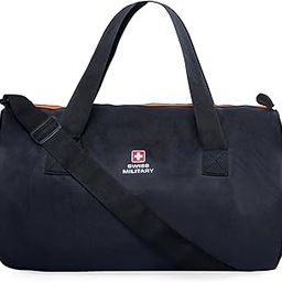 Black Sporty Gym/Travel Duffel Bag, 600D Polyester, Unisex, Strong Zippers, 27 Liter Approx, Lightweight, Model: DB13-image-2