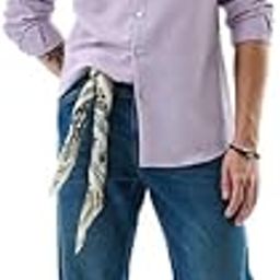 Lavender Textured Cotton-Lycra Blend Shirt-picture-14