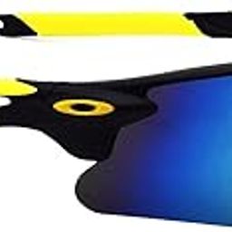 Unisex Yellow Sports Non-Polarized Sunglasses for Driving, Cycling, Sports (Y007M), Medium-picture-45