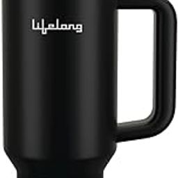 Lifelong Double-Walled Vacuum Insulated Tumbler with Lid & Straw 1200ml | Keeps Drinks Hot for 8 Hours & Cold for 12 Hours | Durable Stainless Steel Tumbler with Comfort-Grip Handle-image-19