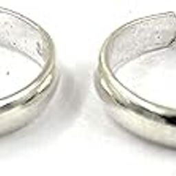 925 Silver Glossy Finished Plain Toe Ring, Bichchiya for Girls & Women| Perfect Valentine Gift For Her-1