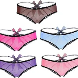 snappsy Women Thongs G-String Panties T-Back Open Knickers Lingerie Underwear Blue-picture-15