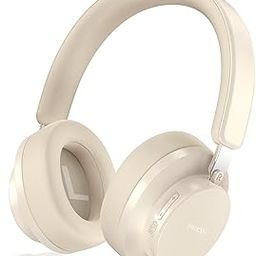 Over Ear Headphones Wireless Bluetooth, Noise Cancelling Headphones Bluetooth with Microphone, Cancelling Wireless Headphones Over Ear, 65h Playtime, Clear Calls, Comfort Fit For Travel (Beige)-image-73