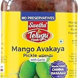 Swetha Telugu Foods Mango Avakaya Pickle with Garlic 500g Pet Bottle-image-70