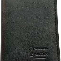 Pure Leather Card Holder Wallet for Men and Women - Black-image-38