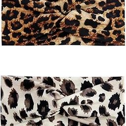 Future Tabs Animal Print Wide Bandana Knot Headband - Leopard & cheetah print combo | Head Hair Wrap Cloth For Men & Women | Stretchable & Comfortable Headbands For Yoga, Jogging and Gym-image-15